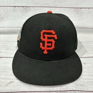 San Francisco Giants Hat Cap Fitted Mens 7 3/8 MLB Baseball World Series New Era